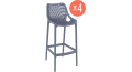 Комплект пластиковых барных стульев Air Bar 75 Set 4