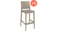 Комплект пластиковых барных стульев Maya Bar 75 Set 4