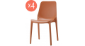Комплект пластиковых стульев Ginevra Set 4