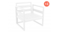 Комплект кресел пластиковых Mykonos Set 4