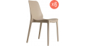 Комплект пластиковых стульев Ginevra Set 6