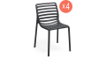 Комплект пластиковых стульев Doga Bistrot Set 4