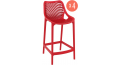 Комплект стульев пластиковых полубарных Air Bar 65 Set 4