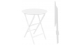 Стол пластиковый складной Helen Folding Table Ø60