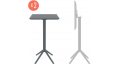 Комплект пластиковых барных складных столов Sky Folding Bar Table 60 Set 2