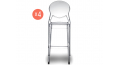 Комплект барных прозрачных стульев Igloo Set 4
