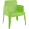Кресло пластиковое Siesta Contract Box полипропилен зеленый Фото 1