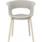 Кресло с обивкой Scab Design Natural Miss B Pop бук, поликарбонат, ткань натуральный бук, светло-серый Фото 2