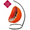Кресло плетеное подвесное DW Cocoon сталь, искусственный ротанг, полиэстер оранжевый Фото 5