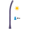 Душ солнечный Arkema Happy H 120 полиэтилен высокой плотности фиолетовый Фото 2