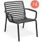 Комплект пластиковых кресел Nardi Doga Relax Set 4 стеклопластик антрацит Фото 1