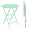 Стол пластиковый складной Siesta Contract Helen Folding Table Ø60 пластик опаловый зеленый Фото 1