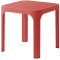 Столик пластиковый журнальный Nardi Net Table 40 стеклопластик коралловый Фото 3