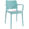 Кресло пластиковое PAPATYA Joy-K стеклопластик голубой Фото 1
