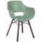 Кресло пластиковое PAPATYA Opal Wox Pro Iroko ироко, стеклопластик натуральный, зеленый Фото 1