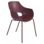 Кресло пластиковое PAPATYA Opal-ML Pro сталь, стеклопластик кирпично-красный Фото 5