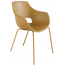 Кресло пластиковое PAPATYA Opal-ML Pro сталь, стеклопластик темно-желтый Фото 5