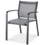 Кресло металлическое текстиленовое Grattoni GS 936 алюминий, текстилен антрацит, серебристо-черный Фото 2