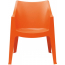 Кресло пластиковое Scab Design Coccolona технополимер оранжевый Фото 2
