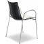 Кресло пластиковое двухцветное Scab Design Zebra Bicolore сталь, полимер хром, белый, антрацит Фото 3