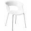 Кресло пластиковое Scab Design Miss B Antishock сталь, поликарбонат хром, белый Фото 4