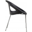 Кресло пластиковое Scab Design Drop 4 legs сталь, технополимер хром, антрацит Фото 2