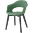 Кресло с обивкой Scab Design Natural Lady B Pop бук, полипропилен, ткань черный бук, зеленый Фото 4