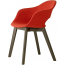 Кресло с обивкой Scab Design Natural Lady B Pop бук, полипропилен, ткань черный бук, красный Фото 3