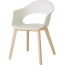 Кресло пластиковое Scab Design Natural Lady B бук, технополимер отбеленный бук, лен Фото 3