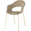 Кресло с обивкой Scab Design Lady B Pop сталь, технополимер, ткань золотой, тортора Фото 4