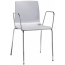 Кресло пластиковое Scab Design Alice сталь, технополимер хром, светло-серый Фото 3