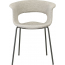 Кресло пластиковое с обивкой Scab Design Miss B Pop coated steel frame сталь, поликарбонат, ткань антрацит, светло-серый Фото 1
