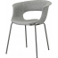 Кресло пластиковое с обивкой Scab Design Miss B Pop coated steel frame сталь, поликарбонат, ткань антрацит, серый Фото 2