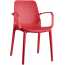 Кресло пластиковое Scab Design Ginevra стеклопластик красный Фото 4