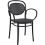 Кресло пластиковое Siesta Contract Marcel XL стеклопластик черный Фото 3