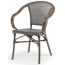Кресло металлическое текстиленовое Grattoni GS 950 алюминий, текстилен дерево, коричневый Фото 1