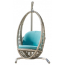 Кресло подвесное плетеное с подушками Skyline Design Heri алюминий, искусственный ротанг, sunbrella серый, бежевый Фото 3