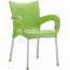 Кресло пластиковое Siesta Contract Romeo алюминий, полипропилен светло-зеленый Фото 4