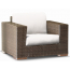 Кресло плетеное с подушками Skyline Design Cuatro алюминий, искусственный ротанг, sunbrella мокка, бежевый Фото 1