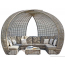 Лаунж-диван плетеный Skyline Design Spartan алюминий, искусственный ротанг, sunbrella серый, бежевый Фото 1
