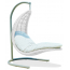 Кресло подвесное плетеное с подушкой Skyline Design Christine алюминий, искусственный ротанг, sunbrella белый, бежевый Фото 1