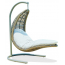 Кресло подвесное плетеное с подушкой Skyline Design Christine алюминий, искусственный ротанг, sunbrella серый, бежевый Фото 1