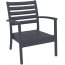 Кресло пластиковое Siesta Contract Artemis XL стеклопластик темно-серый Фото 3