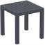 Столик пластиковый для лежака Siesta Contract Ocean Side Table пластик темно-серый Фото 3