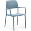 Кресло пластиковое Nardi Bora стеклопластик голубой Фото 5