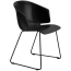 Кресло пластиковое PEDRALI Grace сталь, стеклопластик черный Фото 2