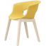 Кресло с обивкой Scab Design Natural Miss B Pop бук, поликарбонат, ткань натуральный бук, желтый Фото 5