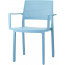 Кресло пластиковое Scab Design Emi стеклопластик голубой Фото 4