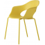 Кресло пластиковое Scab Design Lady B сталь, технополимер желтый Фото 5