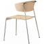 Кресло деревянное Scab Design Lisa Wood сталь, бук хром, беленый бук Фото 3